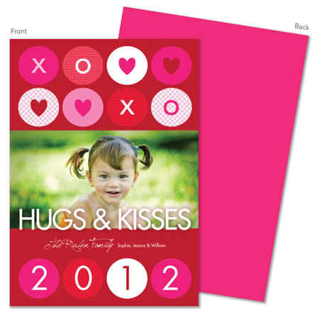 Spark & Spark Valentine's Day Cards (Hugs And Kisses - Photo)